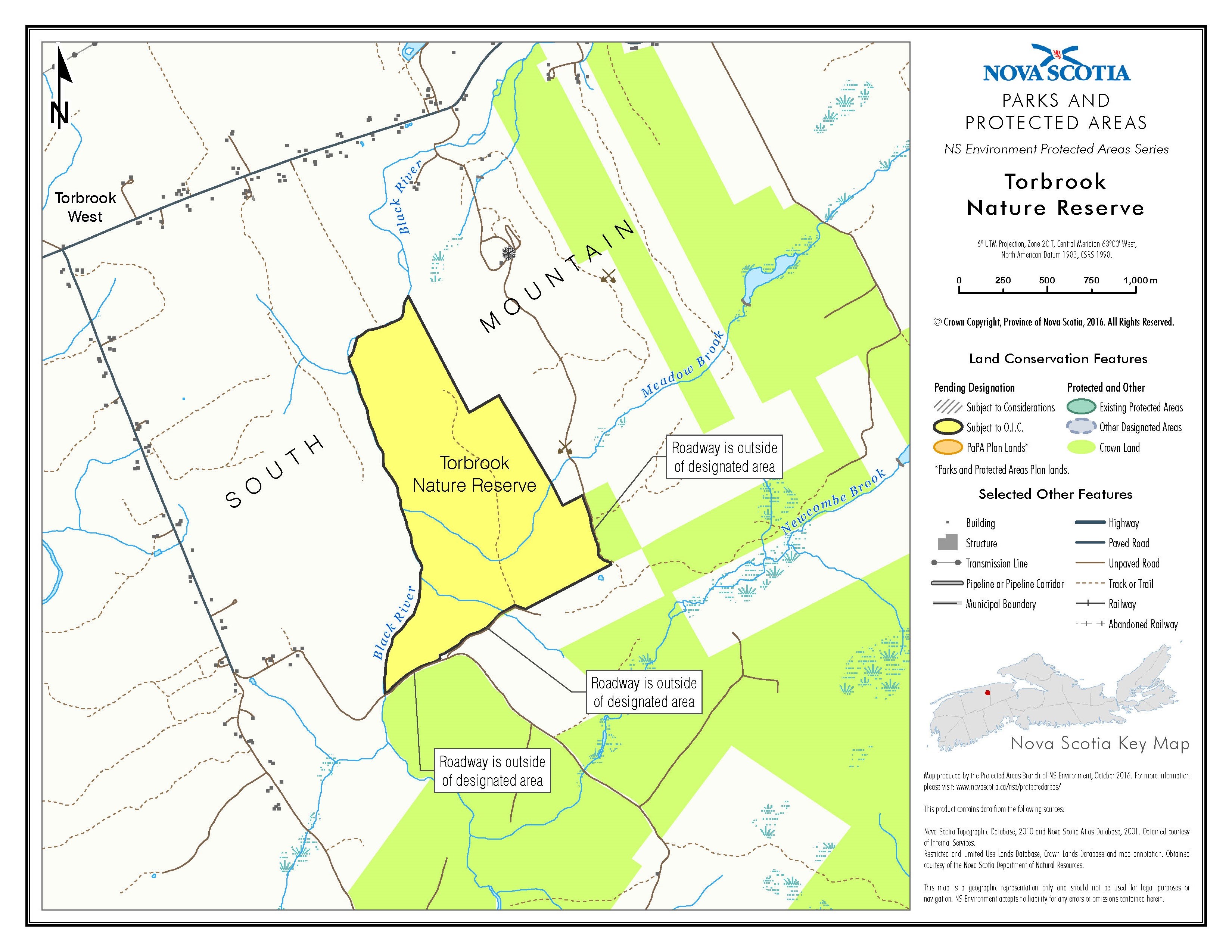 Map of Torbrook Nature Reserve